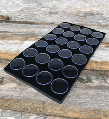 DST2524 = GEM JAR TRAY INSERT 24 JARS BLACK