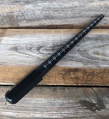 35.0194 = Ring Stick - Black Plastic Grooved