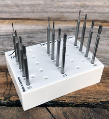 Panther Burs 77.2140 = Cylinder Square Cross Cut Bur Set (0.6 to 2.5mm) 12pcs