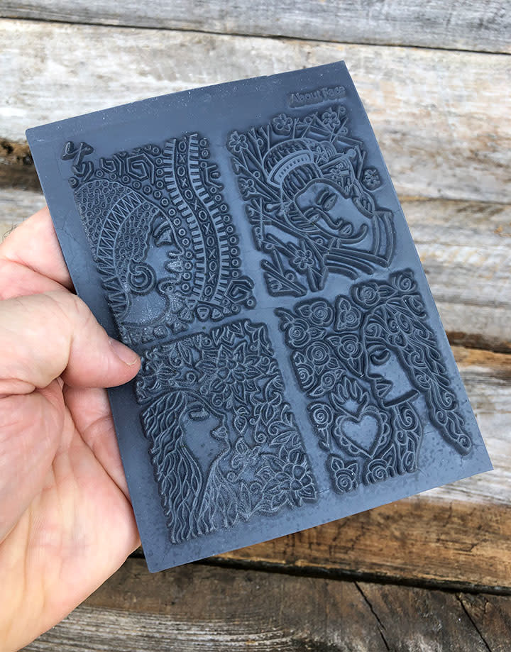 PN4768 = Texture Stamp - About Face by Lisa Pavelka