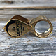GemOro EL403 = 10X Triplet Loupe Gold Tone
