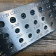 DP555 = Round Tungsten Drawplate 39 round holes from 0.26mm to 2.8mm