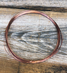 CHRW20 = Copper Wire Half Round 20ga 0.81mm Soft (Approx. 120ft)
