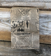 DBG1111 = Paper Gift Bag Classic News Print Pattern 4'' x 6'' (Bundle of 100)