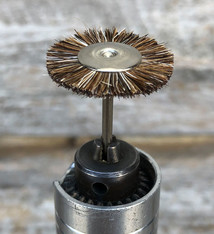 BU1412 = Mounted Wheel Brush 1''dia MEDIUM - 3/32'' mandrel (Doz)