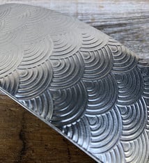 ASP4520 = Patterned Aluminum Sheet ''Rainbows'' 2'' x 6'' 20ga