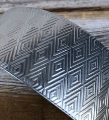 ASP4220 = Patterned Aluminum Sheet ''Triangle/Herringbone'' 2'' x 6'' 20ga