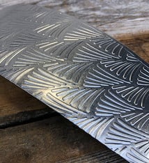 ASP3920 = Patterned Aluminum Sheet ''Tropical Fern'' 2'' x 6'' 20ga