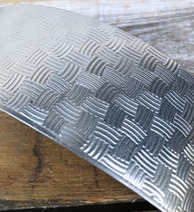 ASP3620 = Patterned Aluminum Sheet ''Basket'' 2'' x 6'' 20ga