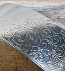 ASP3420 = Patterned Aluminum Sheet ''Nouveau'' 2'' x 6'' 20ga