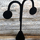 DER1241 = Black Value Velvet Earring Display 5-1/4'' high (Pkg of 3)