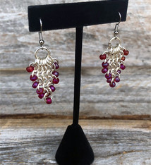 DER1253 = Black Value Velvet Earring Display 4-3/4'' high (Pkg of 3)