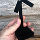 DER1722 = Black Value Velvet Earring Stand 2-1/4x2-1/4x3-1/2''H (Pkg of 2)