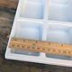 DIS6810 = Plastic Tray Insert 10 Spaces 1'' Deep - White (Pkg of 3)