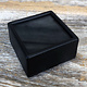 DST5005 = Gem Box with Glass Top & Foam Insert 1-1/2'' Square Black (Pkg of 50)