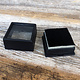 DST5005 = Gem Box with Glass Top & Foam Insert 1-1/2'' Square Black (Pkg of 50)