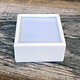 DST4005 = Gem Box with Glass Top & Foam Insert 1-1/2'' Square White (Pkg of 50)