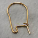 804F-02 = Gold Filled Kidney Earwire .022'' Wire (Pkg of 6)