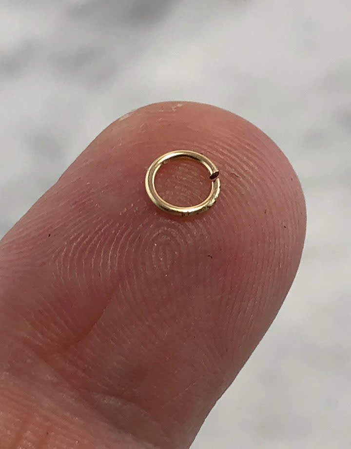 900F-4.0 = Jump Ring 3.8mm ID x .030'' Wire Gold Filled (Pkg of 10)