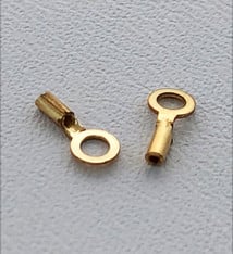 585F-70 = Gold Filled Crimp Tube with Ring.- 4.8mm ID Ring (Pkg of 10)