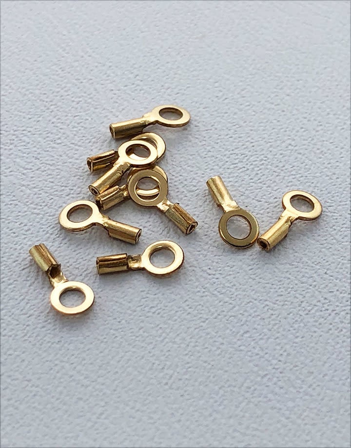 585F-70 = Gold Filled Crimp Tube with Ring.- 4.8mm ID Ring (Pkg of 10)