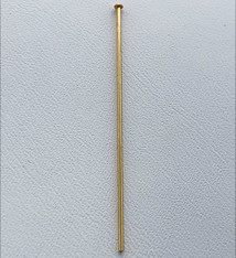 807F-01 = Head Pin 1.5'' x .025'' (22ga/.65mm) Gold Filled (Pkg of 10)