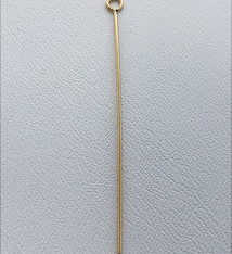 808F-05 = Eye Pin .020'' x 1.5'' (24ga/.5mm) Gold Filled (Pkg of 10)