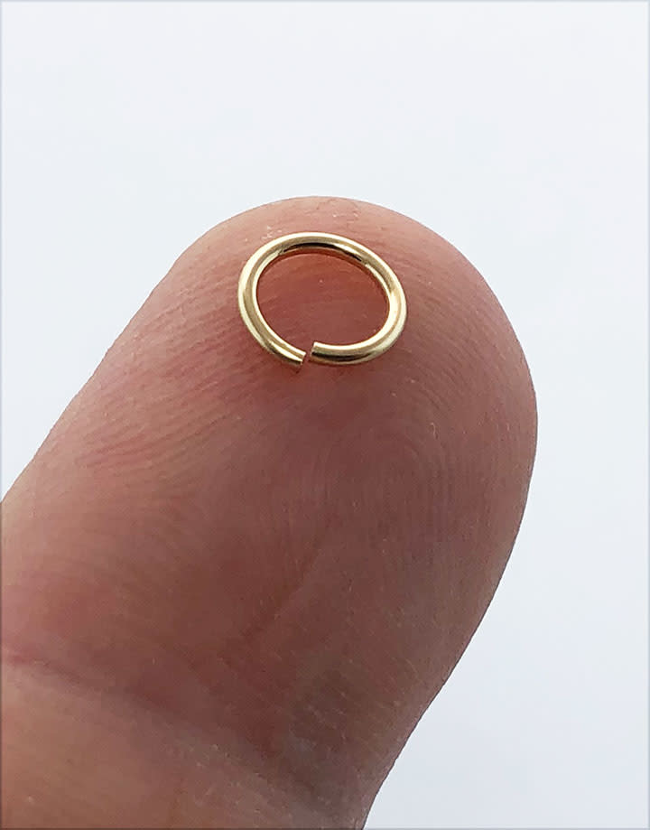900F-5.0 = Jump Ring 5mm ID x .035'' Wire Gold Filled (Pkg of 10)