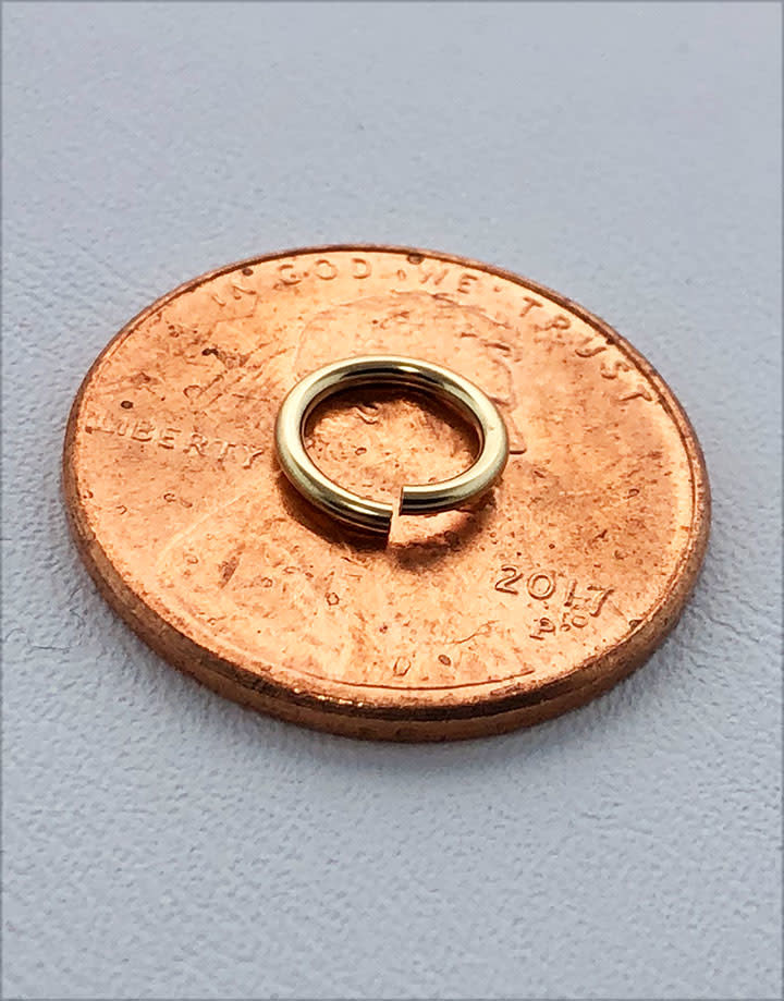 900F-5.0 = Jump Ring 5mm ID x .035'' Wire Gold Filled (Pkg of 10)