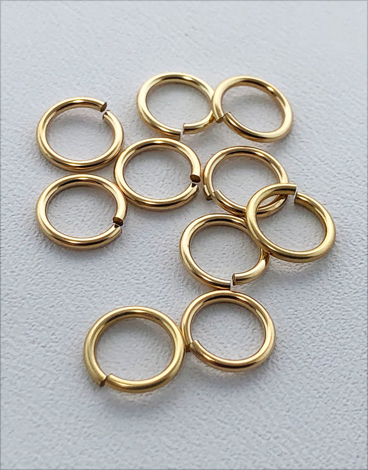 900F-5.0 = Jump Ring 5mm ID x .035'' Wire Gold Filled (Pkg of 10)