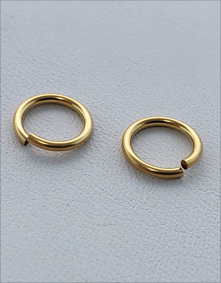 900F-6.0 = Jump Ring 6mm ID x .040'' Wire Gold Filled (Pkg of 10)