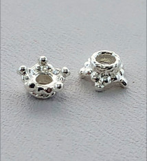 5020S-52 = Sterling Silver Bead Cap Star 5.0mm (Pkg of 5)