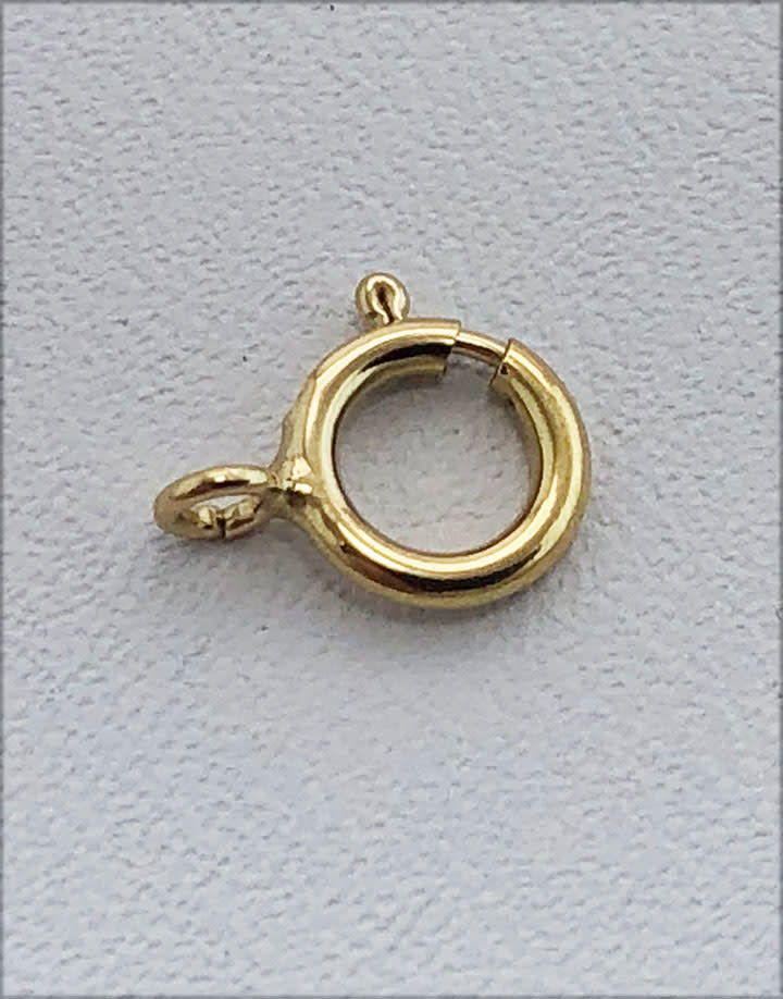 911F-04 = Gold Filled Spring Ring 6.mm Standard (Pkg of 10)