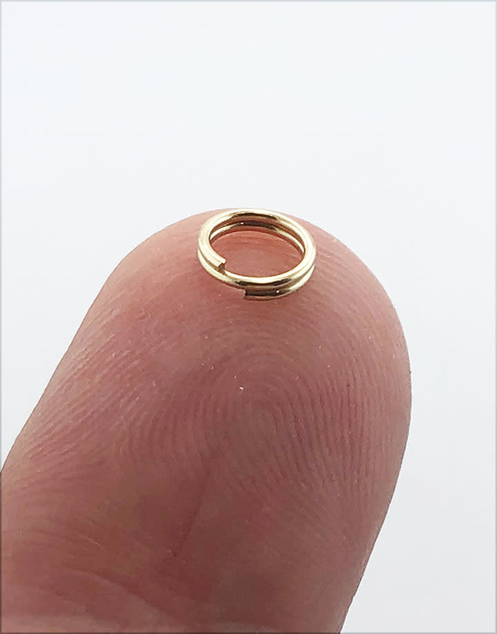901F-01 = Split Ring 5.0mm Round Gold Filled (Pkg of 10)
