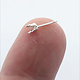 110S-4.0 = Sterling Silver Snap-in Earring 4 Prong 4mm Round (Pkg of 10)