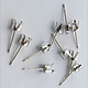 110S-5.0 = Sterling Silver Snap-in Earring 4 Prong 5mm Round (Pkg of 10)