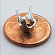 120S-8.0 = Sterling 4 Prong Round Head 8.0mm (Pkg of 2)