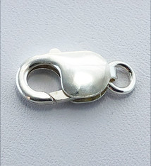 912S-07 = Lobster Clasp with Ring Sterling Silver 8.2x16mm (EACH)
