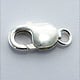 912S-07 = Lobster Clasp with Ring Sterling Silver 8.2x16mm (EACH)