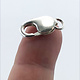 912S-08 = Lobster Clasp with Ring Sterling Silver 9.3x18mm (EACH)