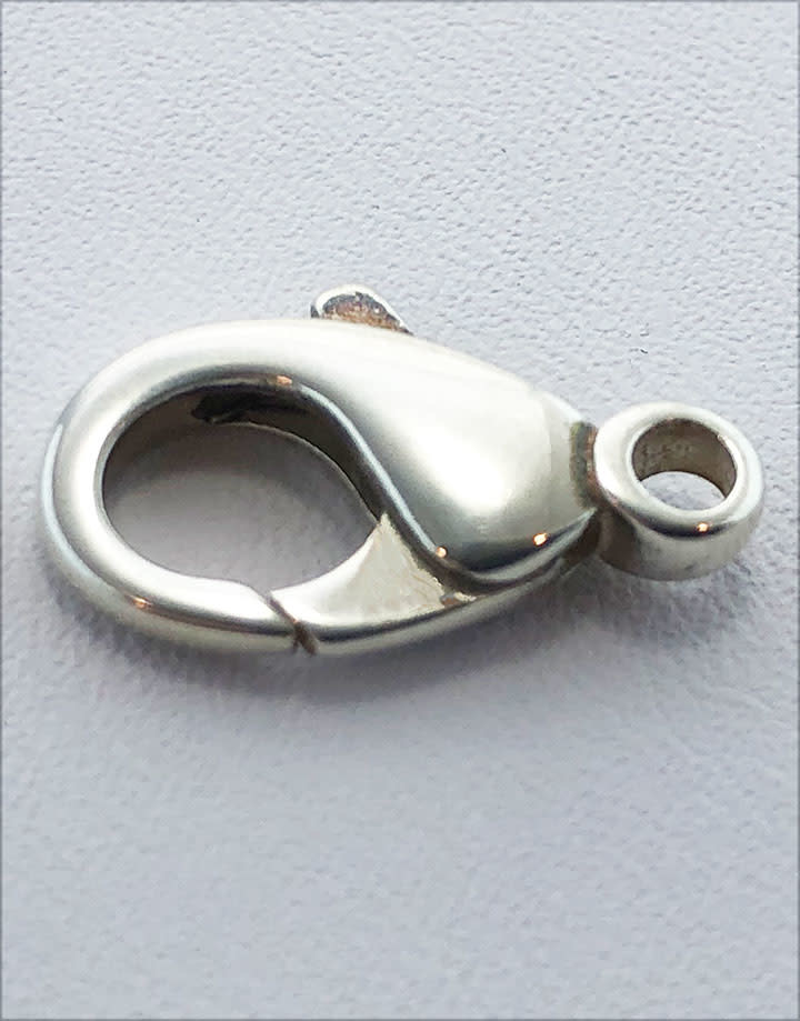 912S-44 = Trigger Clasp with Ring Sterling Silver 9 x 17mm (Each)