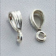 910S-36 = Sterling Silver Bail with Loop 2.3 x 5.5mm (Pkg of 4)