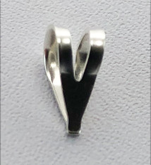 910S-27 = Sterling Silver Split Top Bail 6.3 x 4.6mm (Pkg of 10)