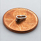 910S-12 = Sterling Silver Clip On Bail 2.7mm Opening 6.5mm Height (Pkg of 10)