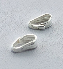 910S-11 = Sterling Silver Clip On Bail 1.8mm Opening 5.0mm Height (Pkg of 10)