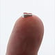 910S-11 = Sterling Silver Clip On Bail 1.8mm Opening 5.0mm Height (Pkg of 10)