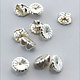 909S-07 = Earring Back Heavy Sterling Silver 7mm (Pkg of 10)