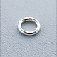 907S-3.25 = Closed Jump Ring Sterling Silver 3.3mm IDx.035'' (19ga) Wire (Pkg of 20)