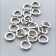 907S-3.25 = Closed Jump Ring Sterling Silver 3.3mm IDx.035'' (19ga) Wire (Pkg of 20)