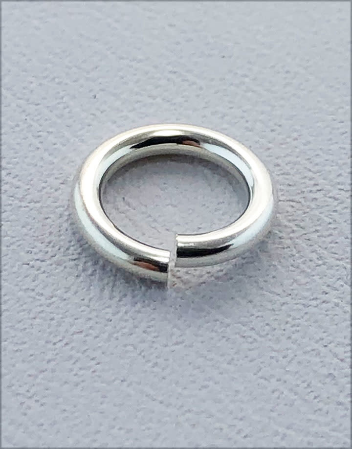 906S-8.0 = Jumplock Sterling Silver 8mm OD x 16ga  (Pkg of 5)